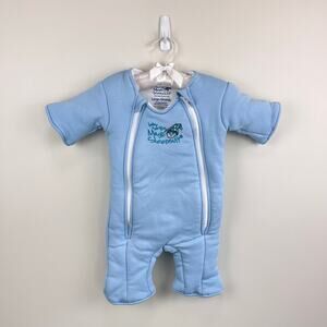 Baby Merlin Magic Sleepsuit Blue Cotton Large 3-6 Months